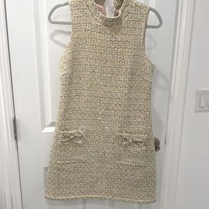 Cream Tweed dress by Julie Brown